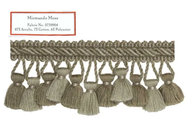 French General Mirmande Moss galon vert mousse au mètre