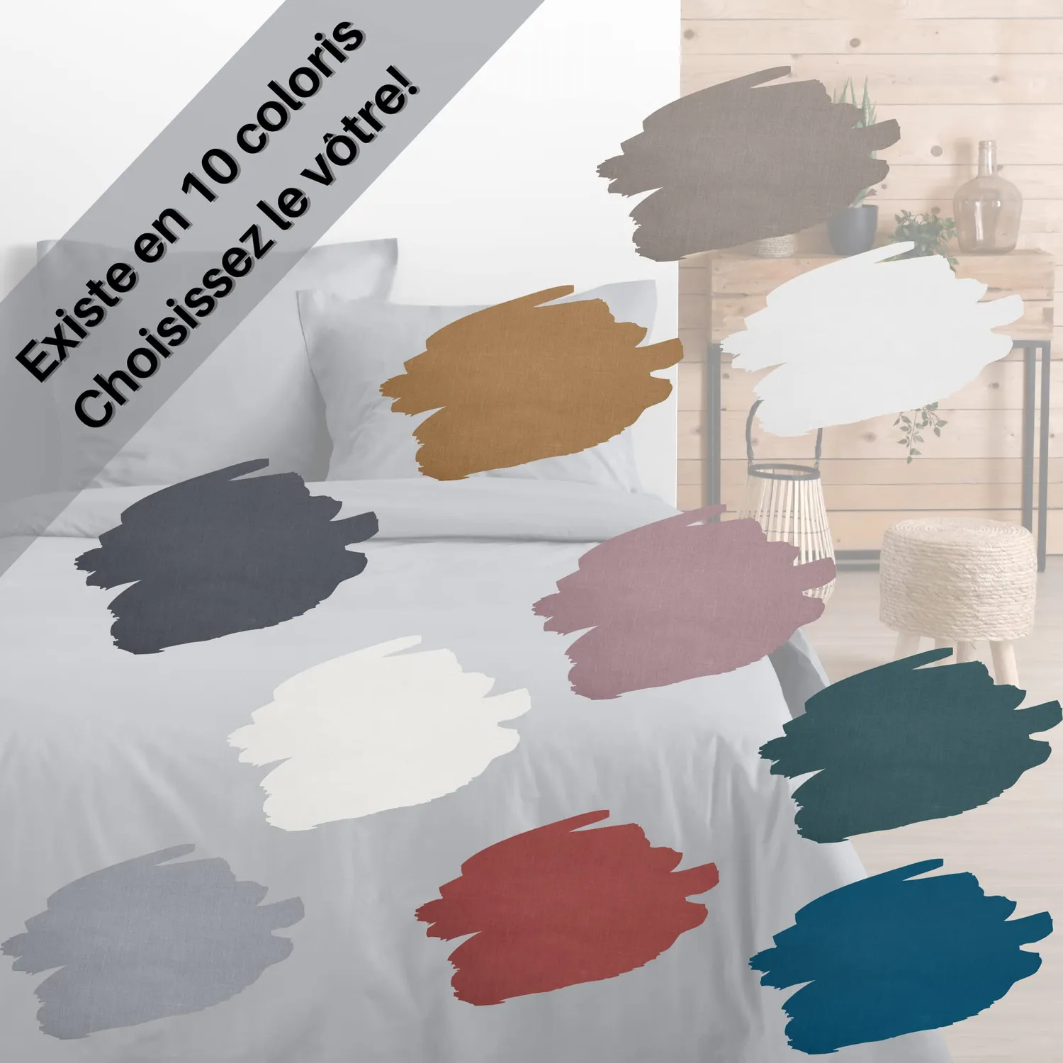 Stof Eden taie traversin 45x185 cm souris coton