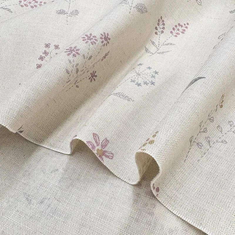 Yoko Saito 2026-04-A02 coupon lin coton gris 40x35