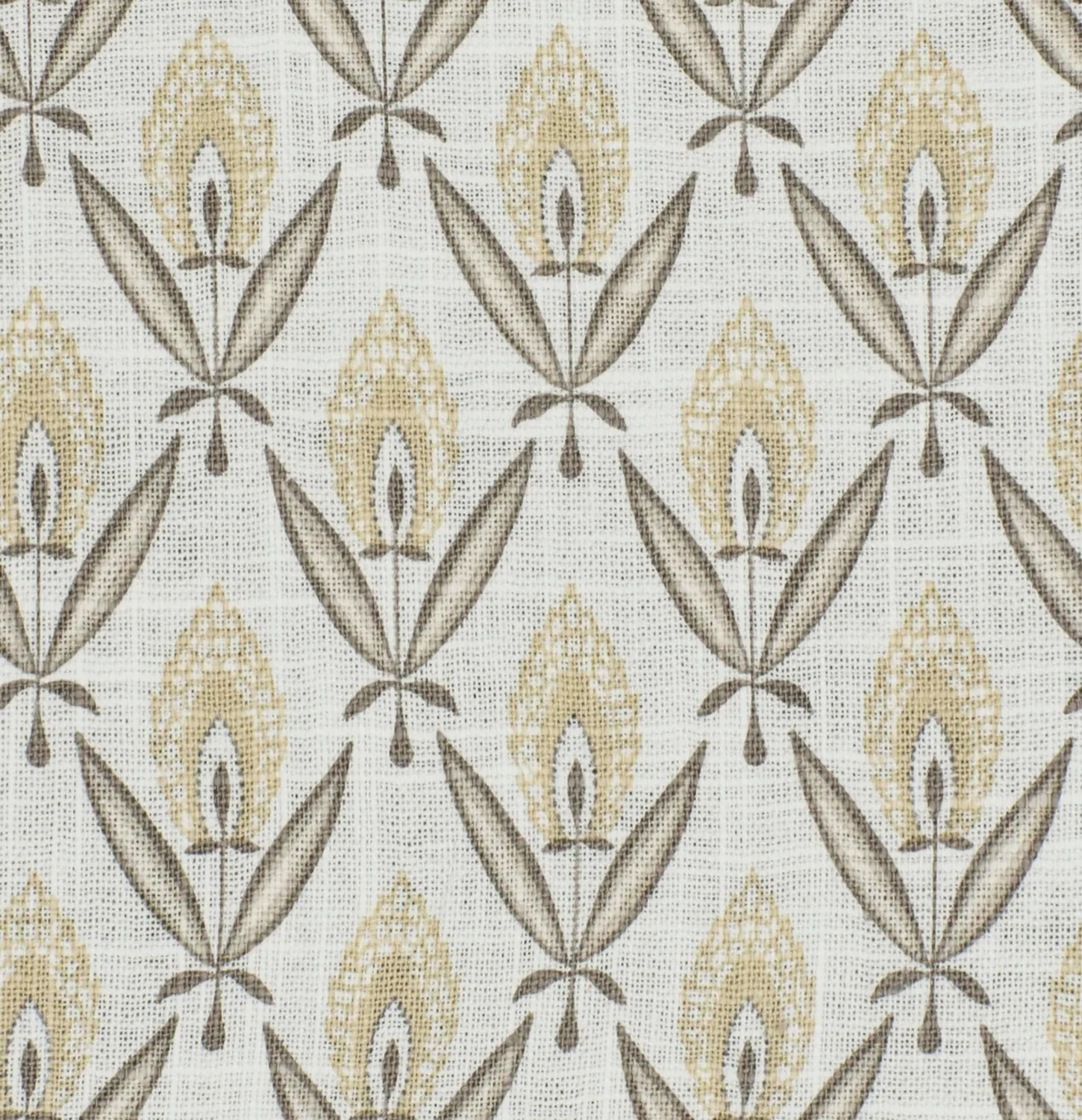 French General Darcy Bisque tissu lin coton beige au mètre