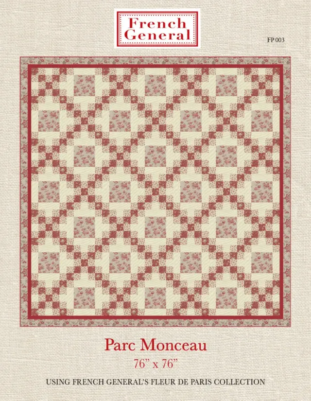 French General Fleur de Paris Parc Monceau patron quilt
