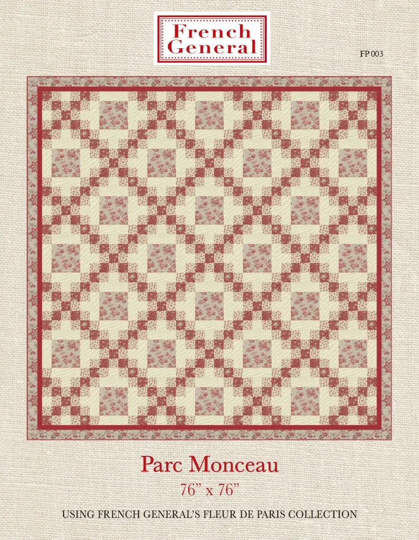 French General Fleur de Paris Parc Monceau patron quilt