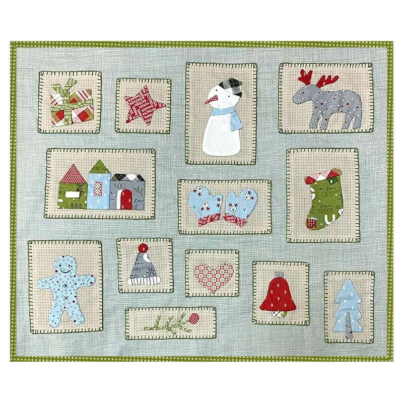Yoko Saito mini tapisserie kit patchwork Noël 40x48 cm