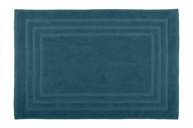 Stof Lagune tapis de bain 45x70 cm pétrole coton bio