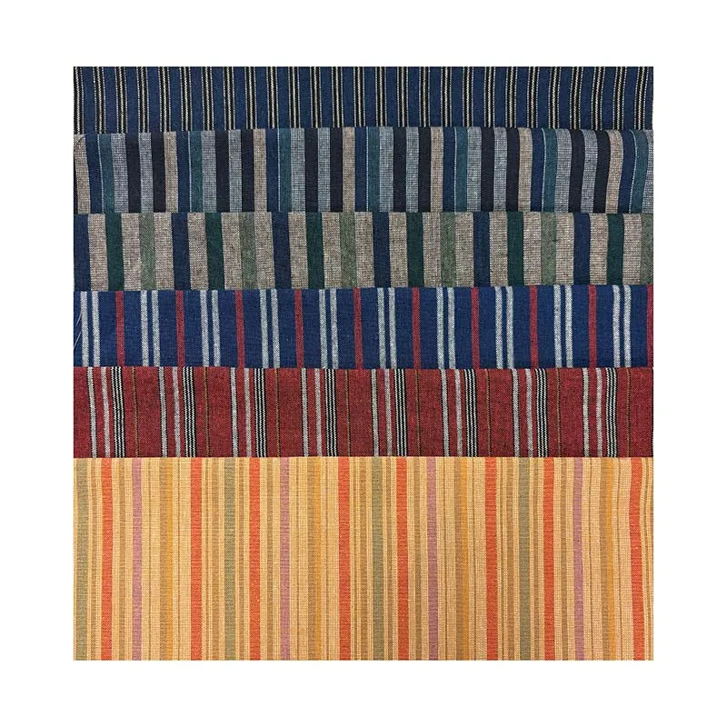 Yoko Saito 2605 Stripe Collection tissu rayé 6 coupons indigo