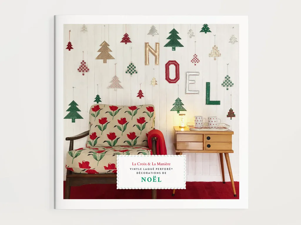 La Croix et La Manière Box Noël vinyle perforé rouge vert