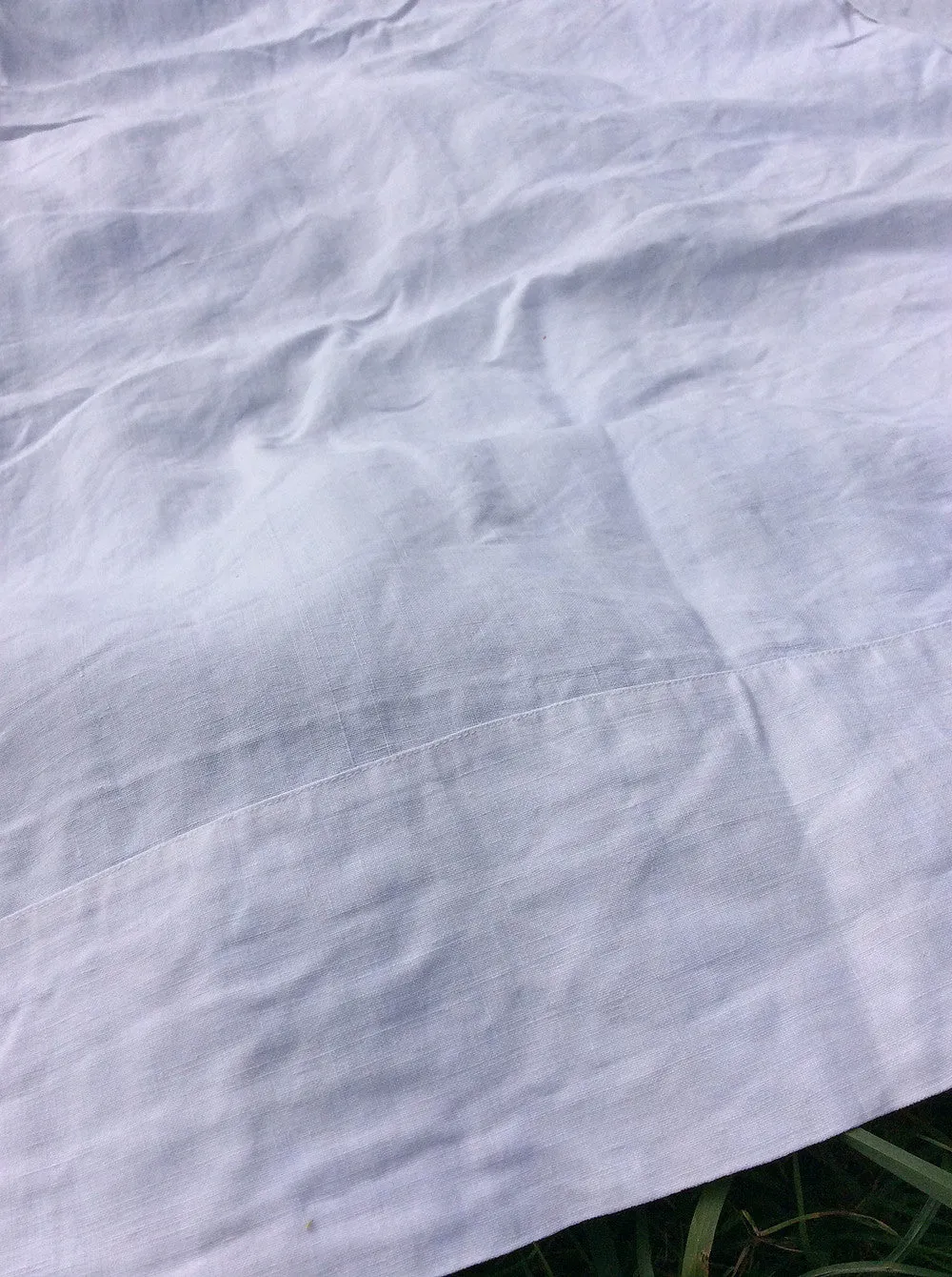 French General drap ancien lin cousu main couture centrale