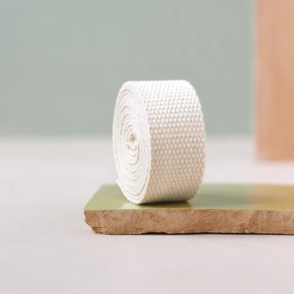 La Maison Naïve Sangle Blanc Cassé 25 mm chute coton