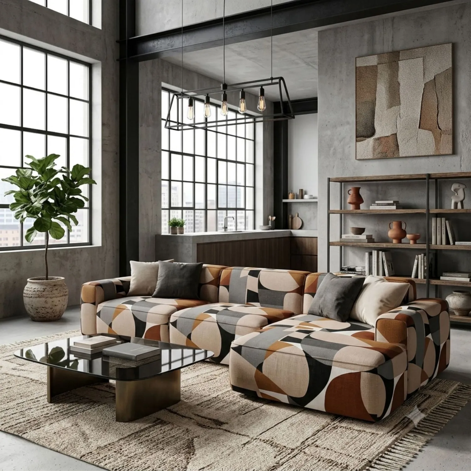 Elastron Bioform tissu d'ameublement terracotta au mètre