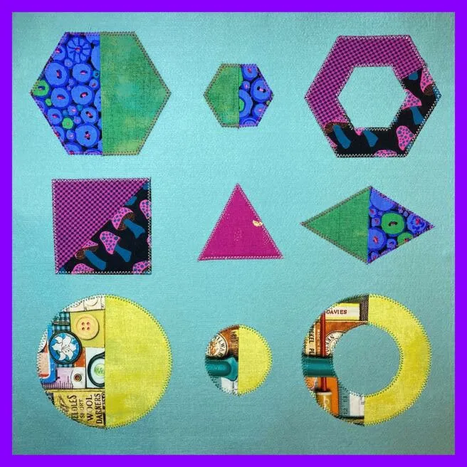 Yoko Saito Jelly Monster SQ006 gabarit patchwork 9 formes acrylique
