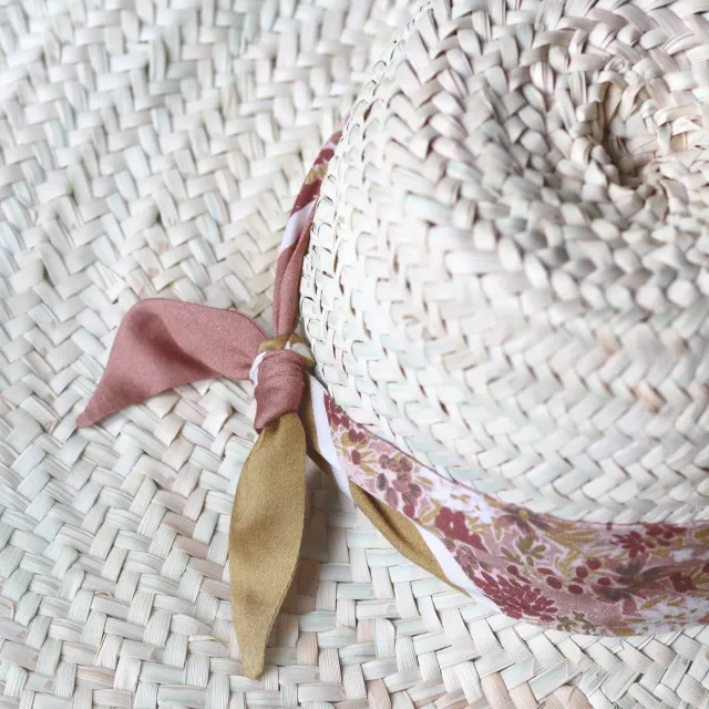 La Maison Naïve Prairie Tomette foulard à nouer kit couture satin