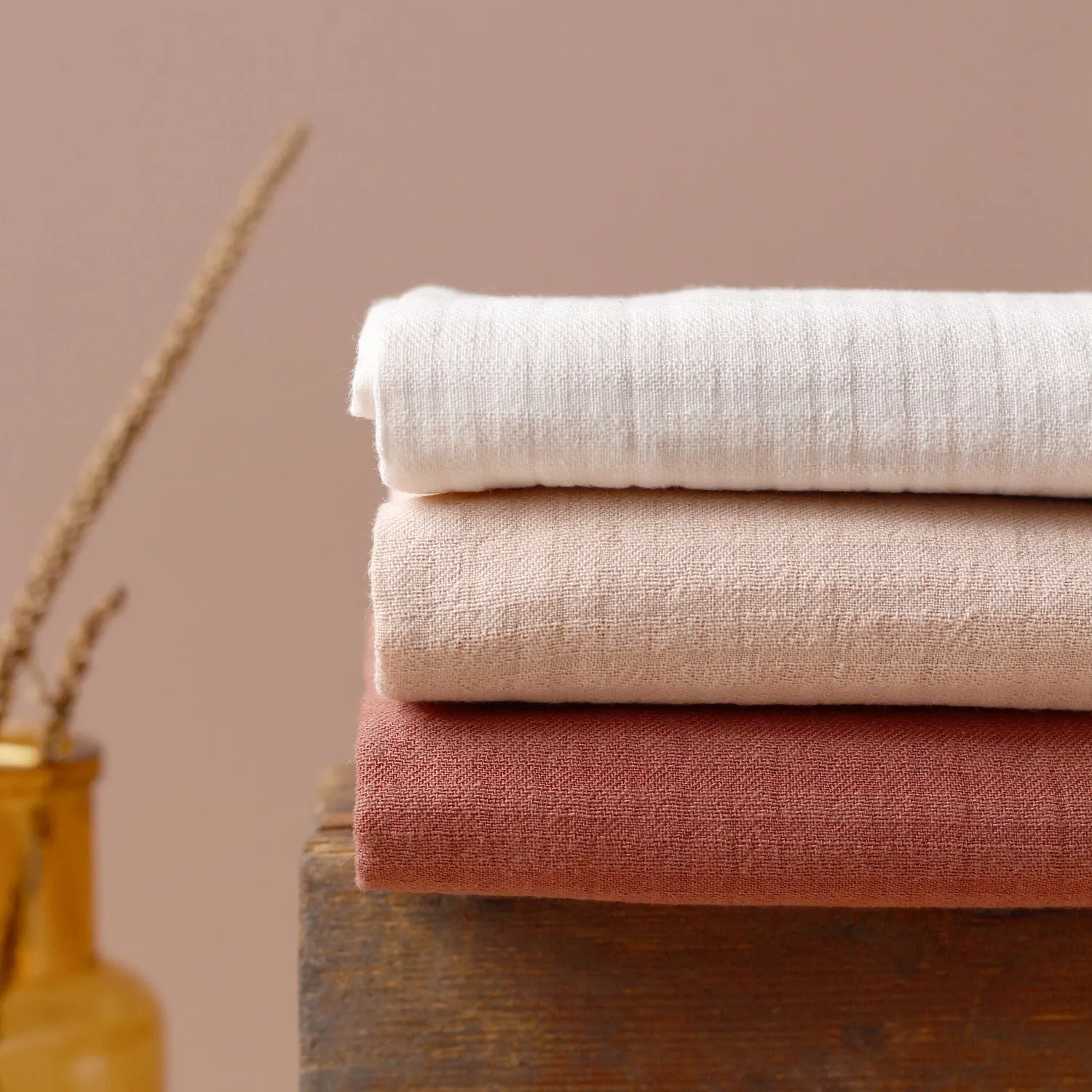 La Maison Naïve Petits Carreaux Pétale tissu coton au mètre