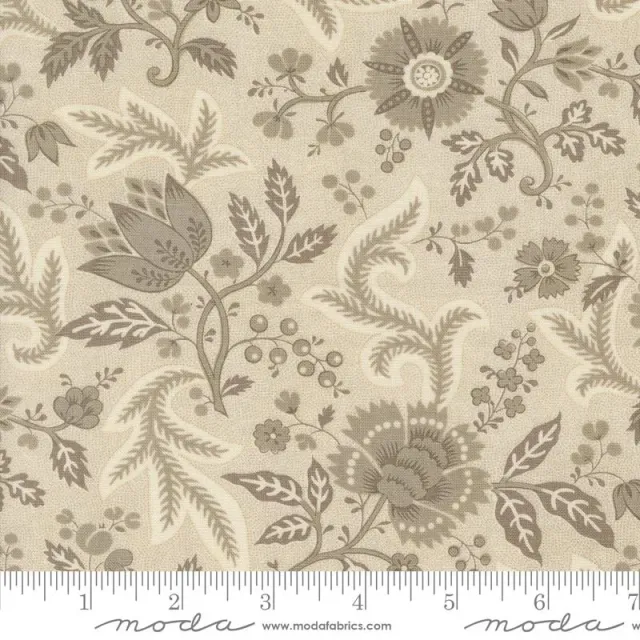 French General Rouenneries Trois 13961 12 tissu coton au mètre rouge
