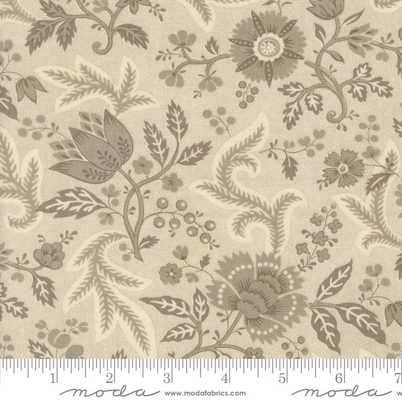 French General Rouenneries Trois 13961 12 tissu coton au mètre rouge