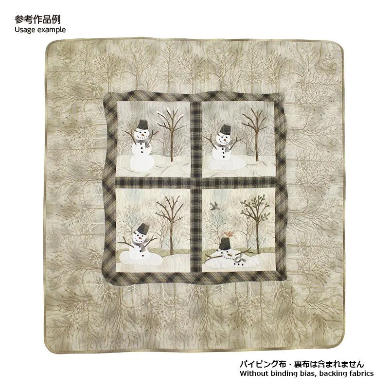 Yoko Saito Snowman Tapestry coupon tissus coton