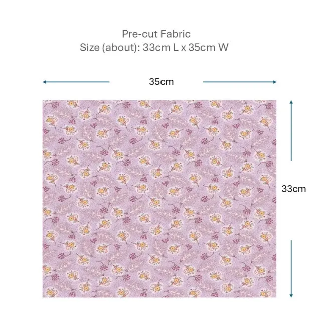 Yoko Saito 2026-03-A08 tissu coton 33x35cm violet