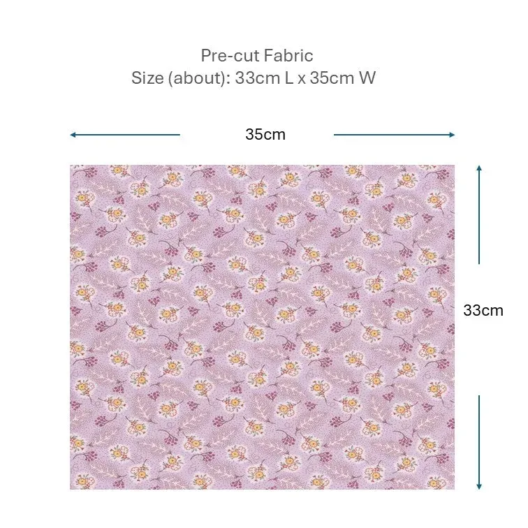 Yoko Saito 2026-03-A08 tissu coton 33x35cm violet