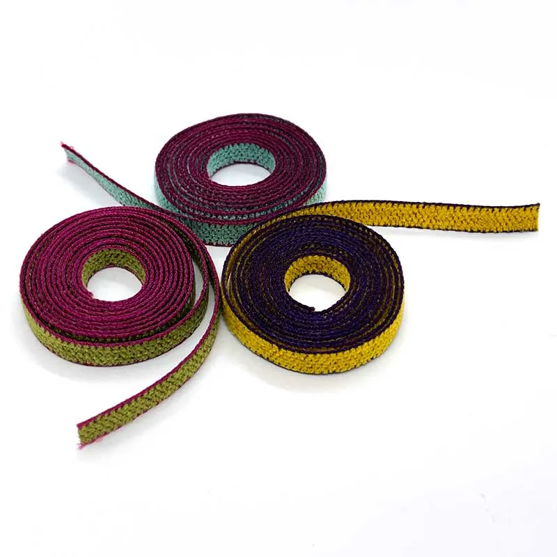 Yoko Saito Ruban chenille lot 3 couleurs 6 mm