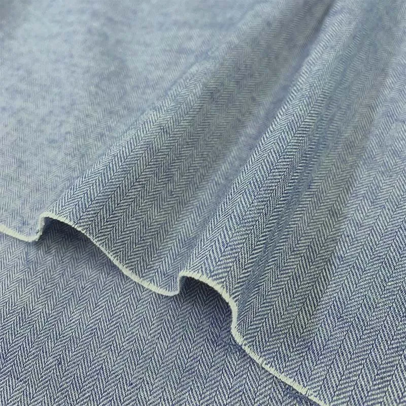 Yoko Saito chevron tissu coton bio kaki 108 cm au mètre
