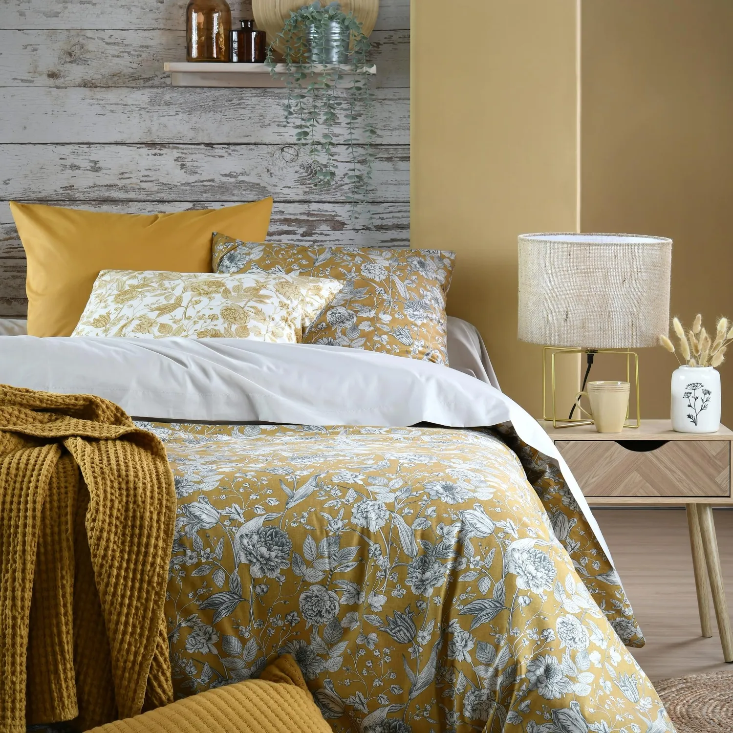 STOF Jacinthe taie 50x70 cm dorée percale de coton