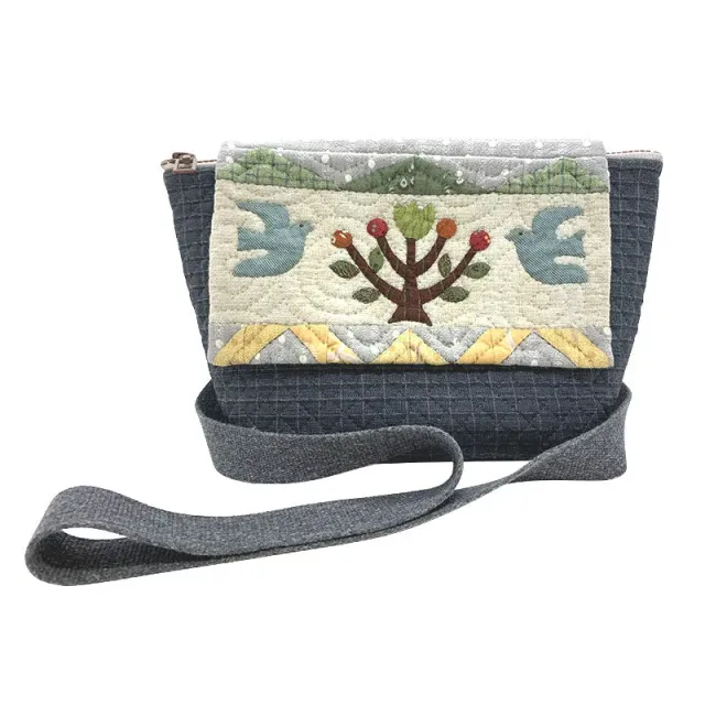 Yoko Saito Sac Oiseau kit sac bandoulière appliqué