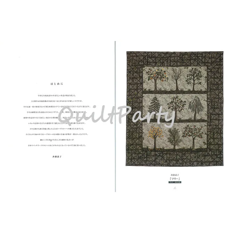 Yoko Saito Quilt Party 2007 livre photo quilts 22x28