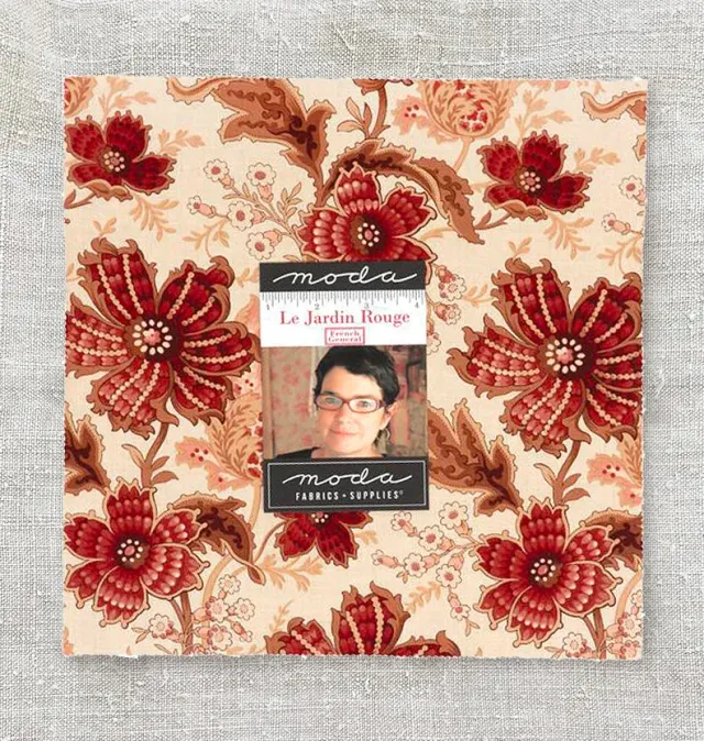 French General Le Jardin Rouge layer cake 42 coupons 10 pouces