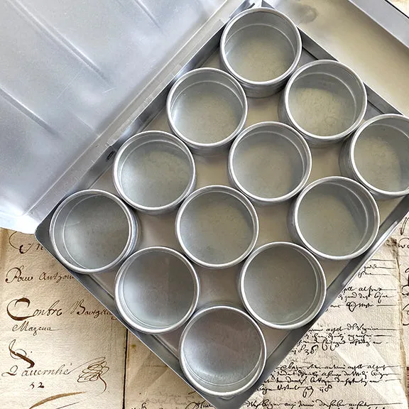 French General boîtes alu couvercle verre lot de 12