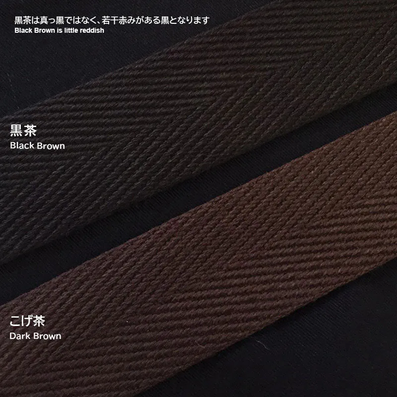 Yoko Saito JTT-A383 sangle chevrons acrylique marron