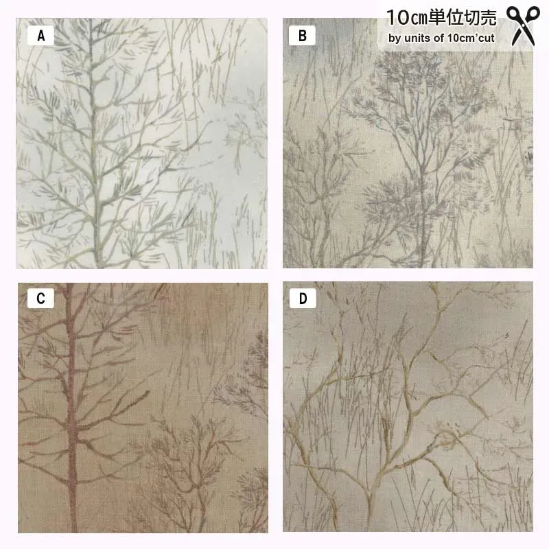 Yoko Saito Centenary 29 10522 tissu coton arbres au mètre