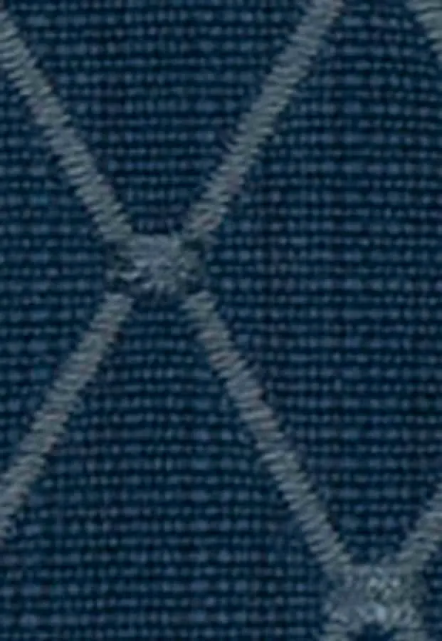 French General Margo Indigo tissu fauteuil coton rayonne au mètre