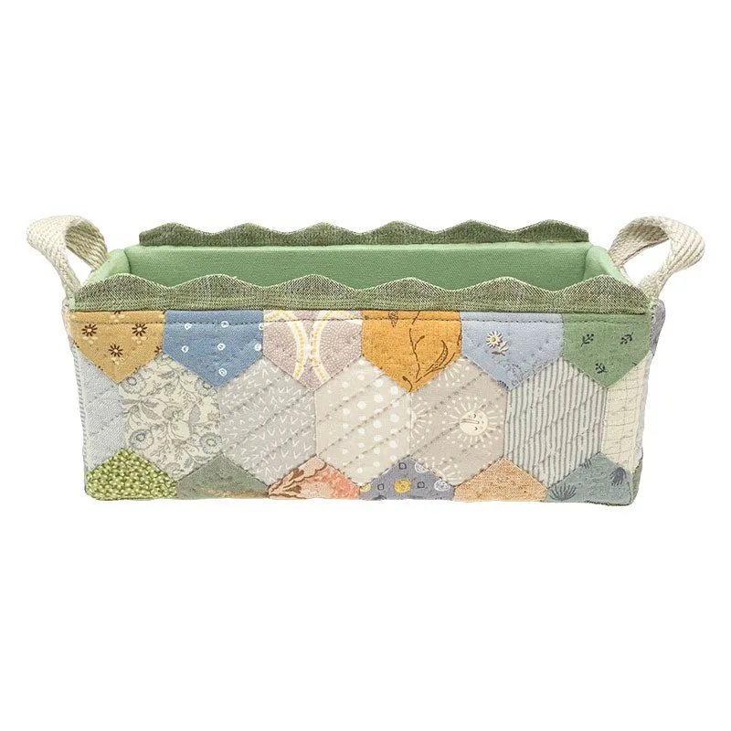 Yoko Saito Fabric Box kit boite tissu 21 cm hexagones