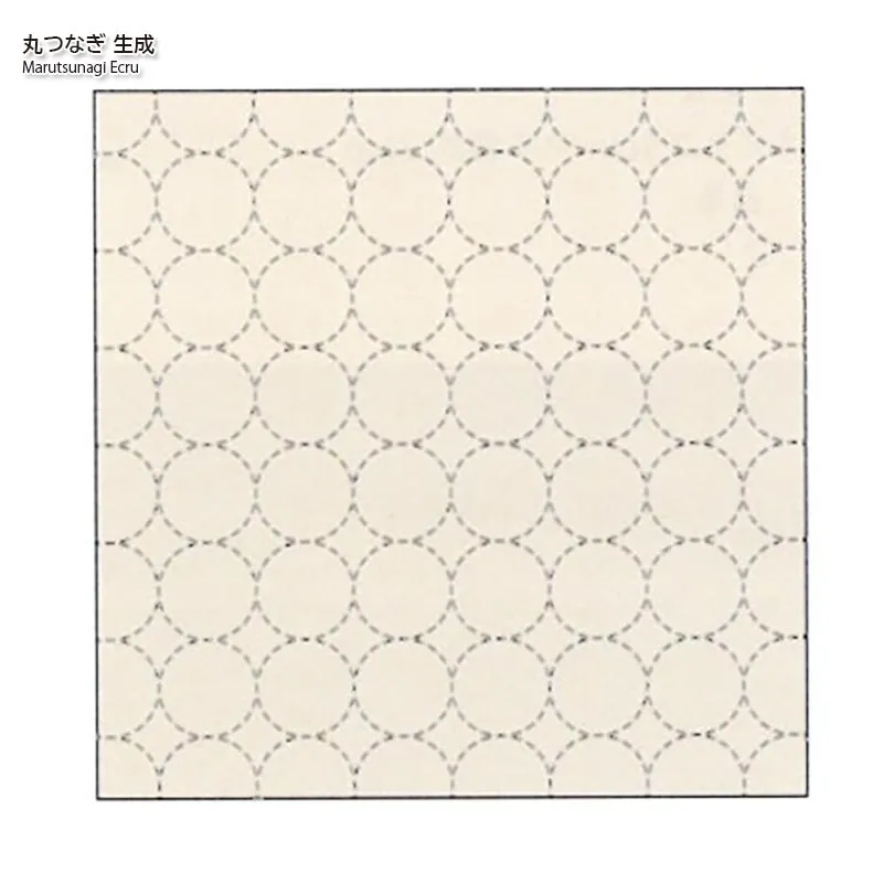 Yoko Saito Hidamari Marutsunagi tissu sashiko marine 32 cm