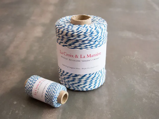 La Croix et La Manière baker's twine bleu ficelle 35 m