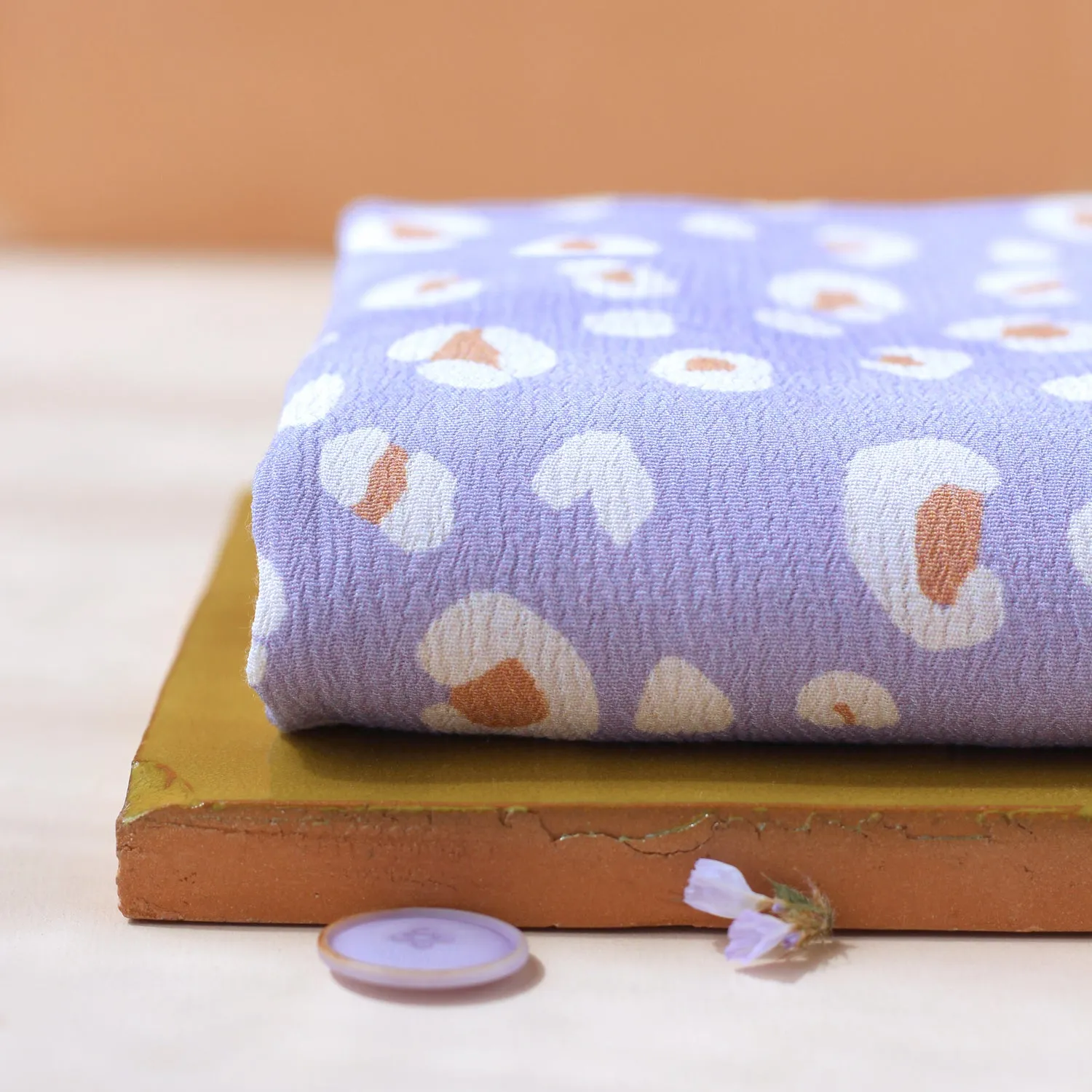 La Maison Naïve tissu crêpe marocain viscose Léo mauve