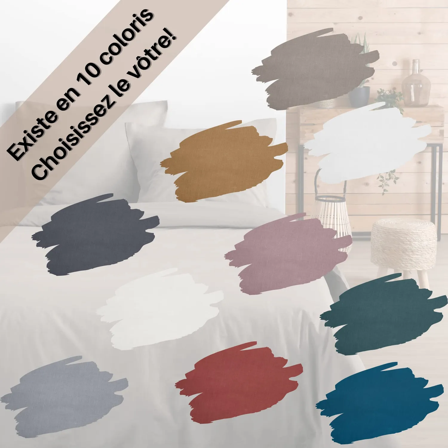 Stof Eden taie de traversin 45x185 cm lin coton