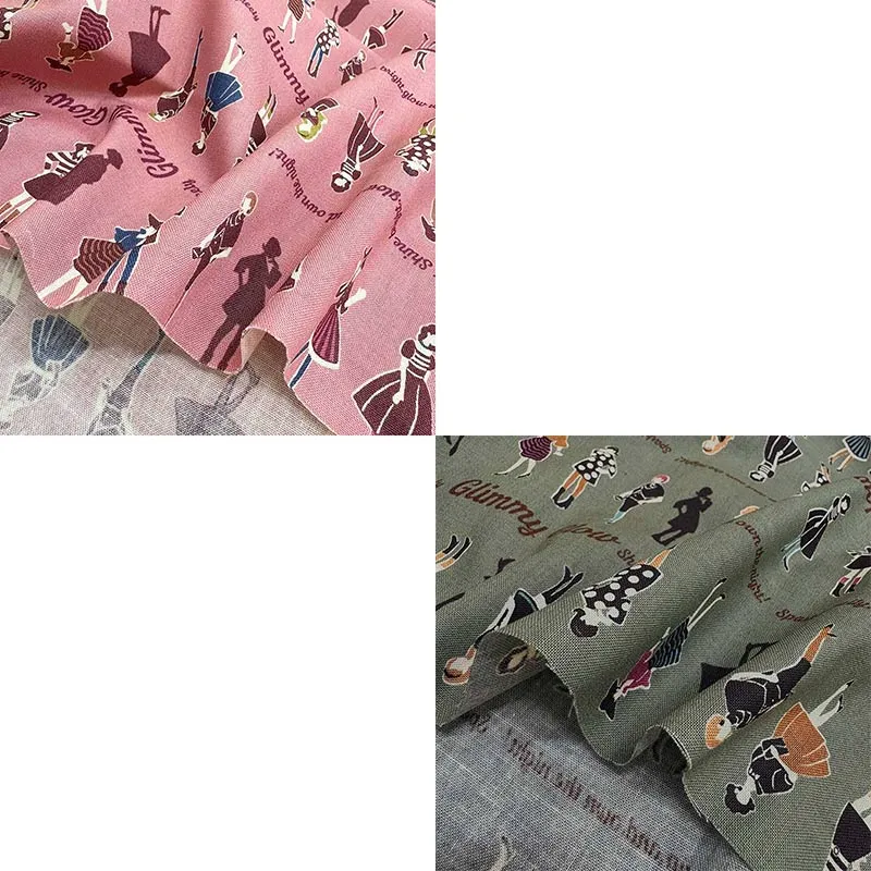 Yoko Saito un/no Retro Fashion tissu coton au mètre