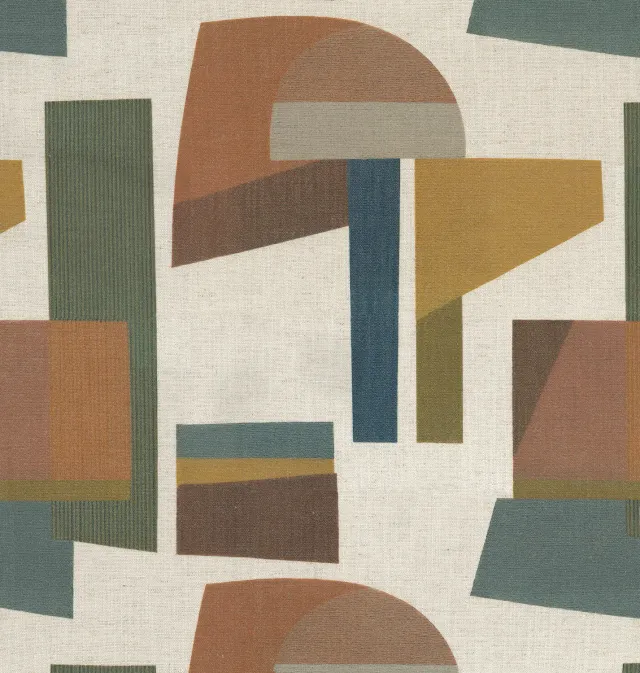 Elastron Valley tissu ameublement Terracotta au mètre uni
