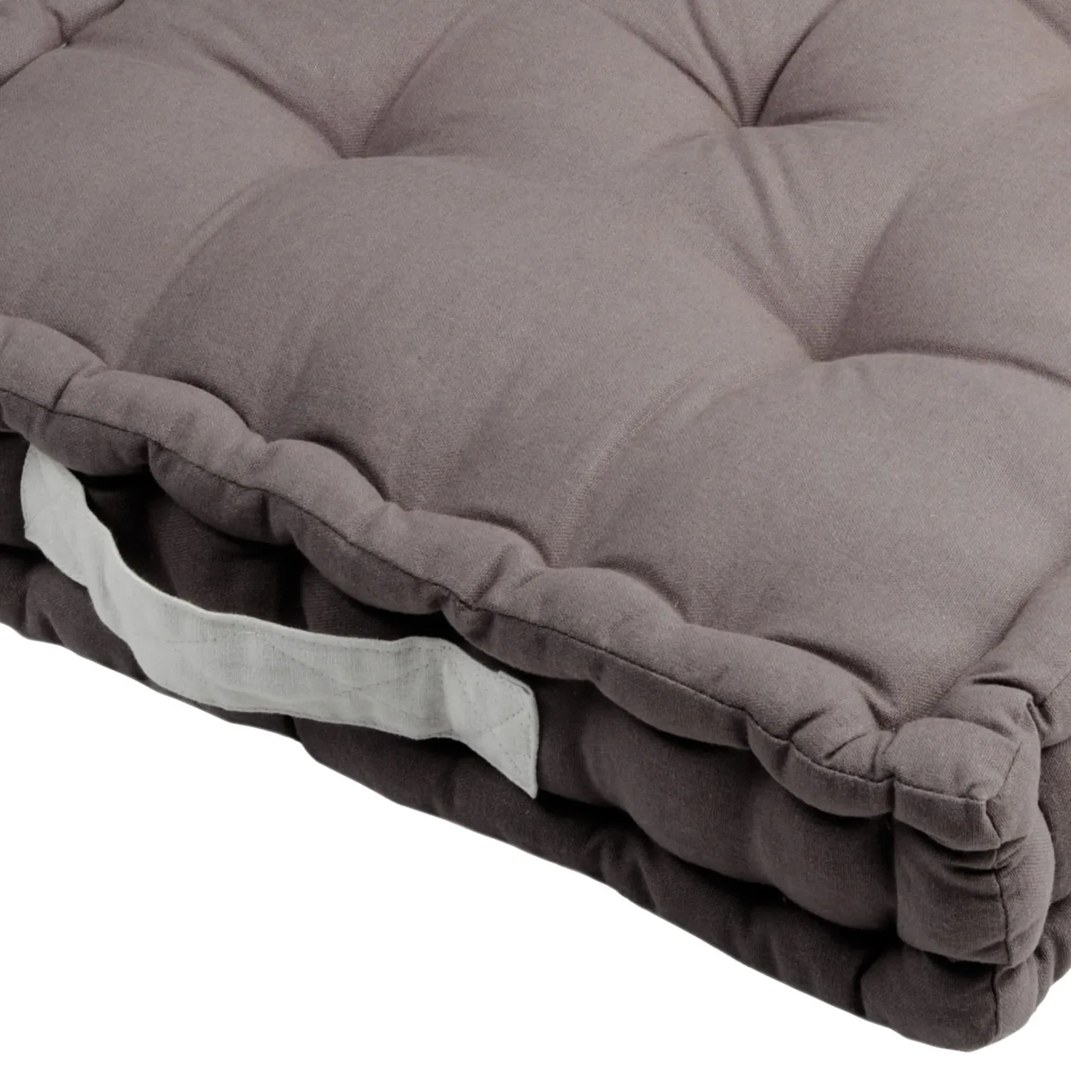 STOF Duo coussin de sol 45x45 gris matelassé