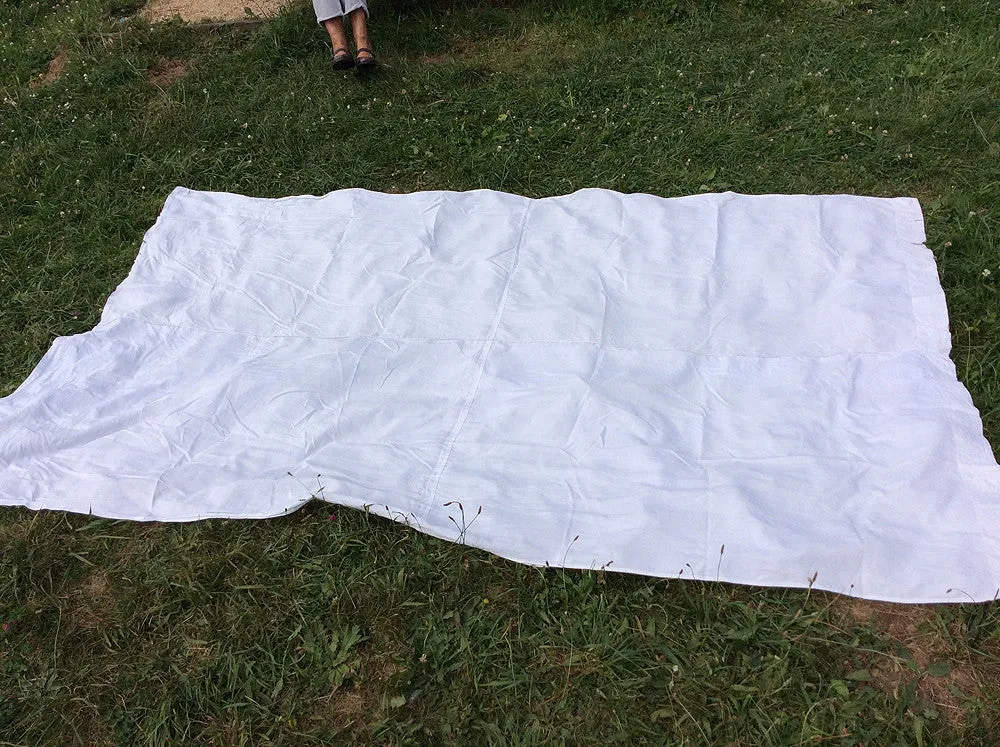 French General drap ancien lin cousu main couture centrale