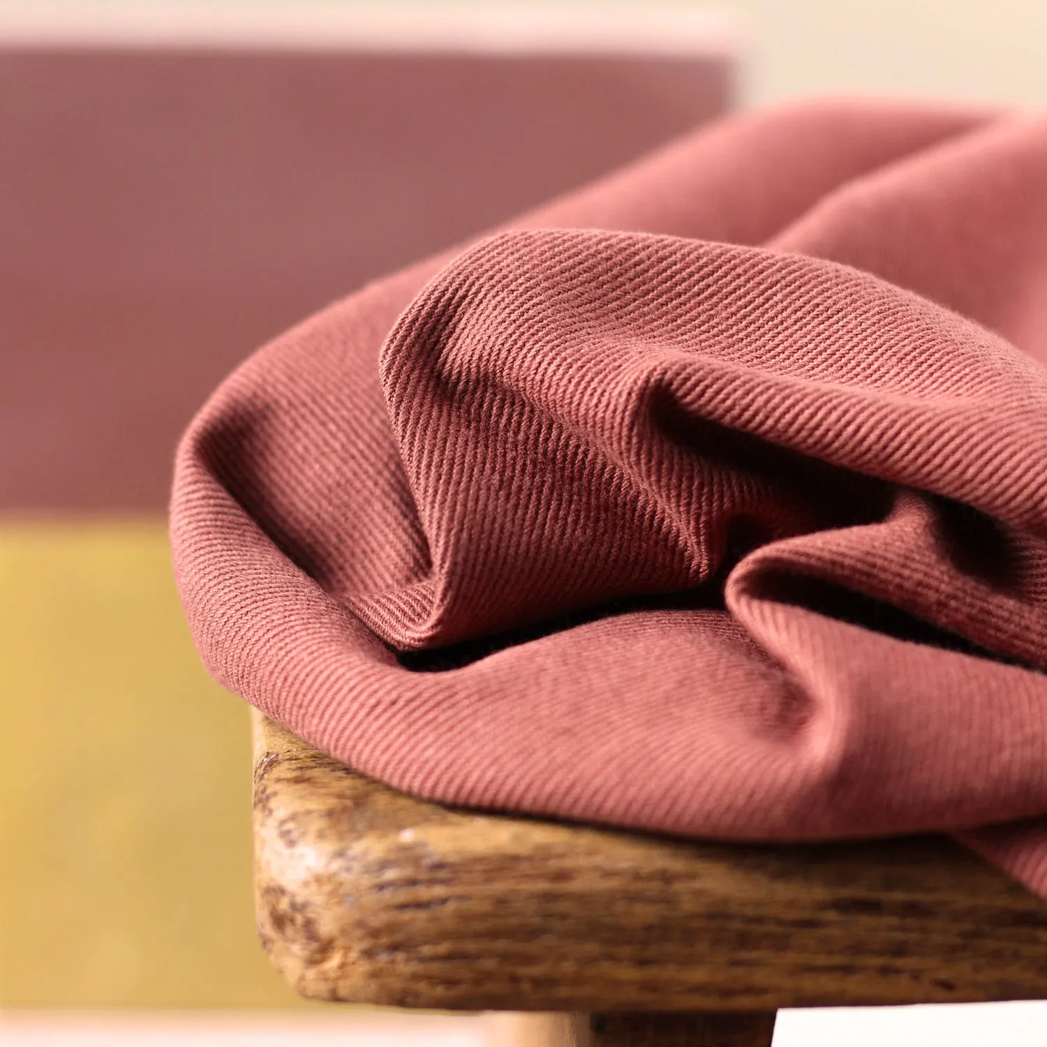 La Maison Naïve Gabardine Twill Lourde tissu Sienne coton