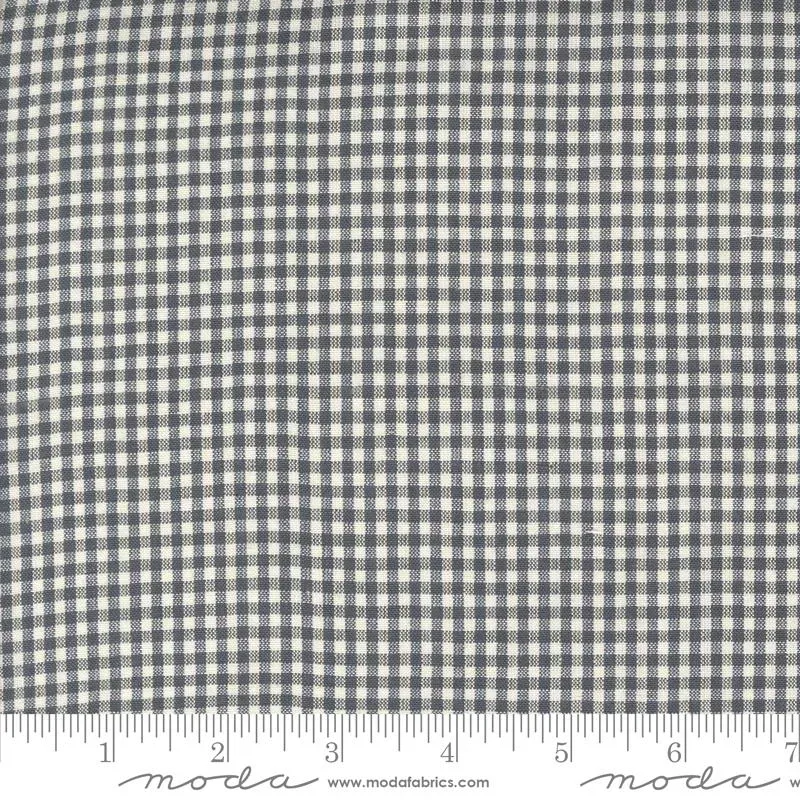 French General Ginghams Indigo Pearl tissu coton au mètre