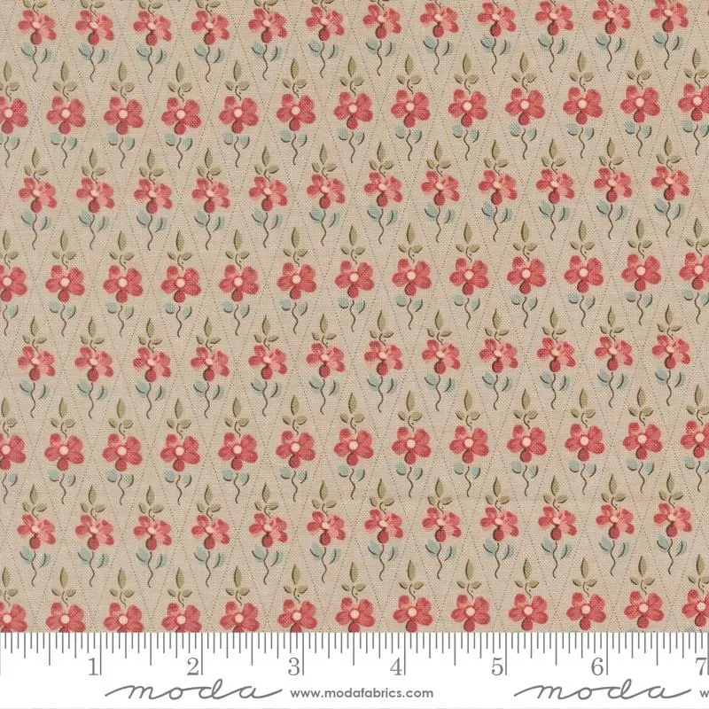 French General Fleur de Paris 13997 14 tissu coton smoke au mètre