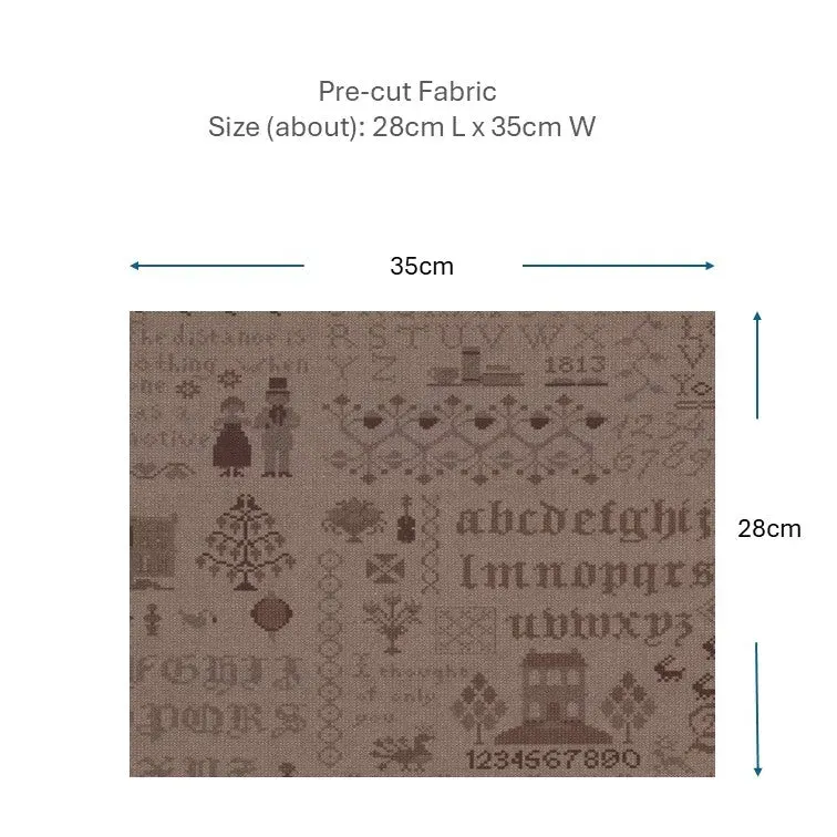 Yoko Saito 2026-03-A10 coupon coton 28x35 cm marron