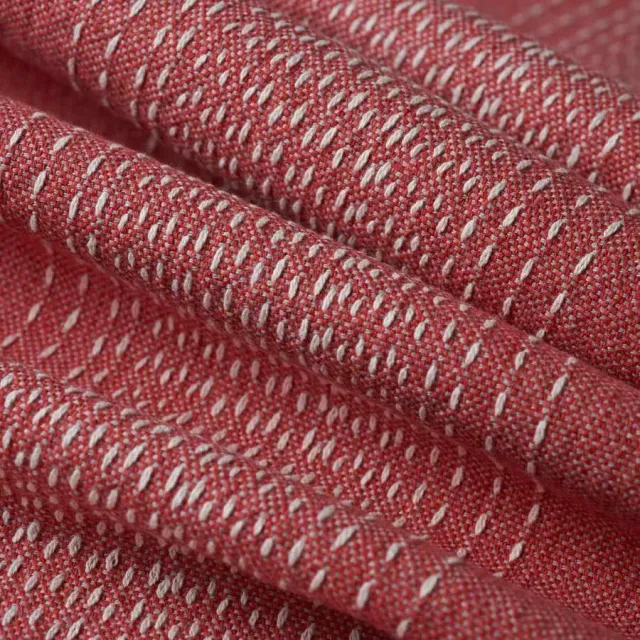 French General Jardin Maribel Stripe Rouge tissu coton