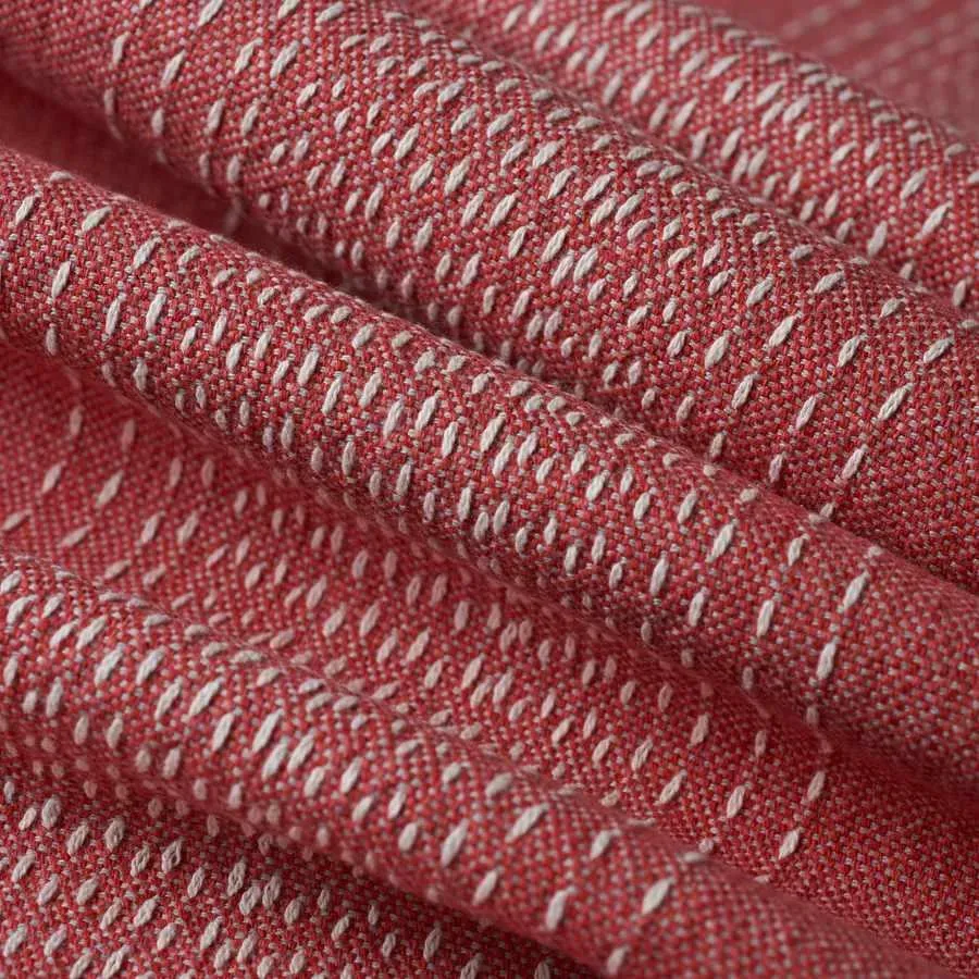 French General Jardin Maribel Stripe Rouge tissu coton