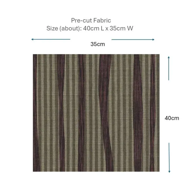 Yoko Saito 2026-05-A06 coupon tissu coton 40x35cm rayures