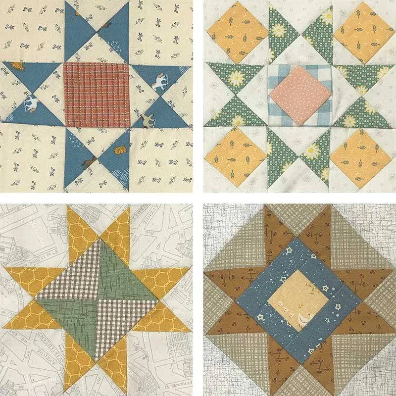 Yoko Saito Star Sampler Quilt 1 kit patchwork étoiles