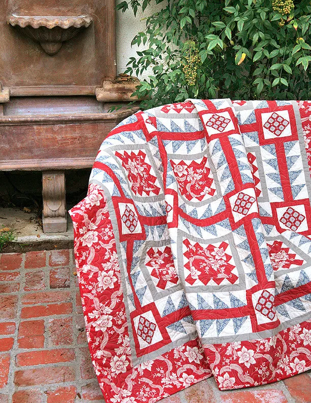 French General Pondicherry patron quilt imprimé indienne paisley