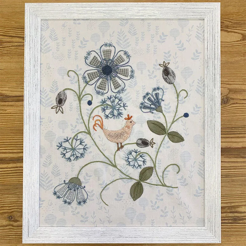 Yoko Saito kit broderie fleurs scandinaves 21x27 cm